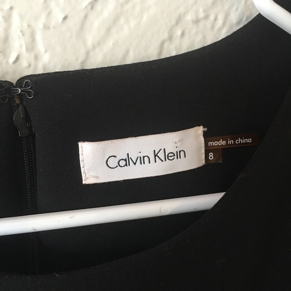 Calvin Klein royal blue and black color block fitted sheath dress - Picture 2 of 4